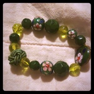 green bead bracelet